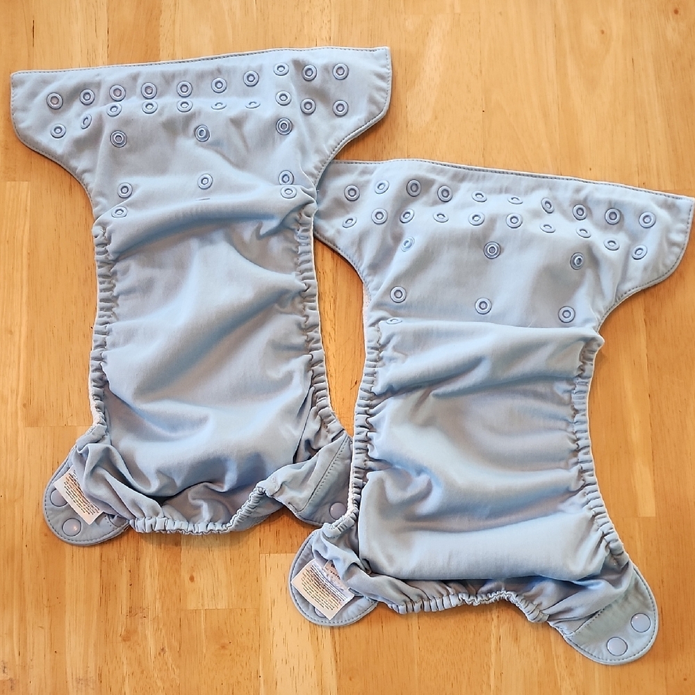 BumGenius Light Blue Diaper Covers